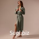 Халат домашний женский SL HOME р. XL, зеленый