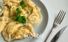 Вареники с вареным картофелем ручной лепки оптом