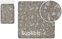 Decorative pillowcase for a pillow, 45x45 cm, Geometry, with a zipper. Color: beige-brown (jacquard).