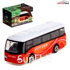 Автобус металлический «Междугородний», масштаб 1:64, цвет красный