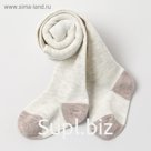 Колготки детские кашемировые, цвет светло-серый, рост 74-80