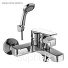 Смеситель для ванны Decoroom DR39036, однорычажный, с коротким изливом, хром