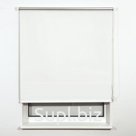 Штора рулонная светонепроницаемая (Блэкаут) BRABIX 160×175 см, белый/серебро, 606021