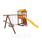 Спортивно-игровой комплекс Perfetto sport Pitigliano-5 + качели «Паутина»
