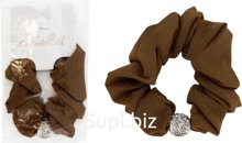 Classic Hair Tie, 8cm, Color: Brown