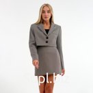 Пиджак женский укороченный MIST, размер 44, коричневый