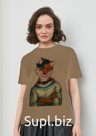 Майка VOSQ. Цвет: Горчичный. Артикул: AW23-FUZ310