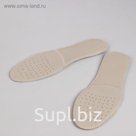 Стельки для обуви, 37-38 р-р, пара, цвет серый