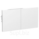Розетка двойная SE ATLASDESIGN, 16 А, 250 В, встраив., c з/к, шторки, IP20, белая, ATN000128