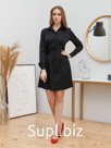 Платье с имитацией корсета Anna Ricco черный. Артикул: АРК006-2021-114