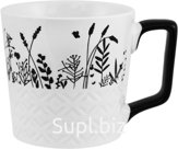 Summer Print Mug 460ml Color: white + black Material: porcelain