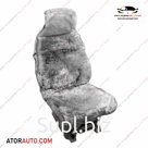 Меховая накидка на автомобильное сидение из натуральной овчины. Серый цвет.