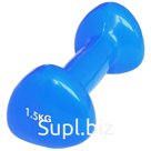 Гантель виниловая 1,5 кг (синяя) HKDB1255