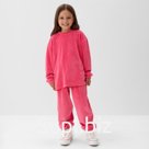 Костюм детский (свитшот, брюки) KAFTAN Plushy, размер 30 (98-104 см), фуксия