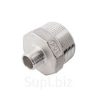 Ниппель резьбовой переходной нержавеющий,  AISI304 DN40 х DN15 ( 1_1/2" х 1/2"), (CF8), PN16