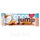 Sugar-free glazed coconut bar CocoJUMP "Caramel-chocolate", 40g