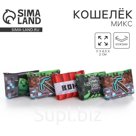 Кошелёк детский для мальчика «Пиксельный мир», МИКС
