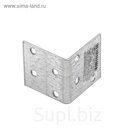 Крепежный уголок "Сибртех" равносторонний, KUR 40 х 40 х 40 мм.