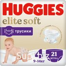 Подгузники-трусики Huggies Elite Soft 4 9-14кг 21шт Артикул: 5508