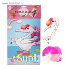 Аппликация перьями "Гусь"