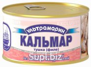 УЛЬТРАМАРИН Кальмар натуральный, тушка (филе) , ключ