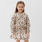 Костюм детский (свитшот и юбка) KAFTAN Leo love, размер 36 (134-140 см)