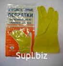 Перчатки хозяйственные латексные с хлопковым напылением S, L, M, XL (40 гр.)