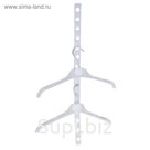 Крючок пластиковый с креплением L=55, (фасовка 20 шт), цвет прозрачный