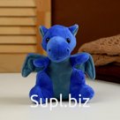 Мягкая игрушка «Дракончик», 17 см, цвет синий