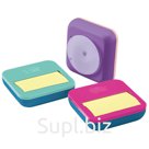 Диспенсер для блоков Z-сложения Post-it 76*76 "Компактный", цвета ассорти + блок 50л желтый