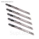 Пилки для лобзика Bosch 2608630014, 5 шт., по дереву, 74 мм, шаг 2.5 мм, чистый рез