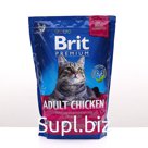 Сухой корм Brit Premium Сat adult Chicken для кошек, курица+печень, 1.5 кг