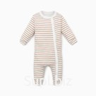 Комбинезон Крошка Я, BASIC LINE, рост 80-86 см, полоска бежевая