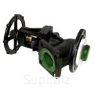 Клапан запорный мембранный эмалированный 15ч47эм Ду100