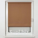 Штора рулонная BRABIX 40×175 см, текстура - лён, защита 55-85%, 200 г/м2, темно-беж.S-36, 605971