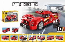 Конструктор Decool 31017 Красная машина 217 дет. в коробке 28х21х5 см
