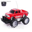 Машина радиоуправляемая «Пикап», световые эффекты, работает от батареек, цвета МИКС