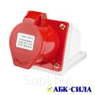 Розетка HT- 223 32А пер. 2Р+РЕ 220В. IP-44
