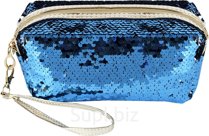 Glitter Cosmetic Bag 19x8x10cm PVC with Sequins