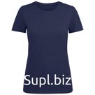 Футболка женская Ladies American U, размер XXL, цвет тёмно-синий