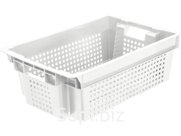 Ящик перфорированный 600×400×200, арт.: 102, объём 37, натуральный, код: 01722