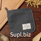 Прихватка «Этель» ECO grey, 19×19 см, 100% лён, 245 г/м²