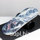 Доска балансировочная балансборд с ковриком "SNOWBOARD" 74х32 см