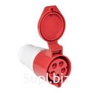 Розетка кабельная 16А 380В 3P+РЕ+N IP44 (215) EKF ps-215-16-380