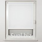 Штора рулонная BRABIX 50×175 см, текстура - лён, защита 55-85%, 200 г/м2, белый S-5, 605975
