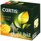 Чай Curtis "Delicate Mango Green Tea", зеленый, аромат, 20 пакетиков-пирамидок по 1,8г